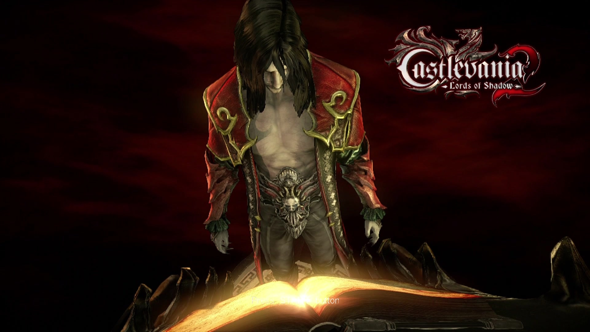 Castlevania: Lords of Shadow title screen for Xbox 360
